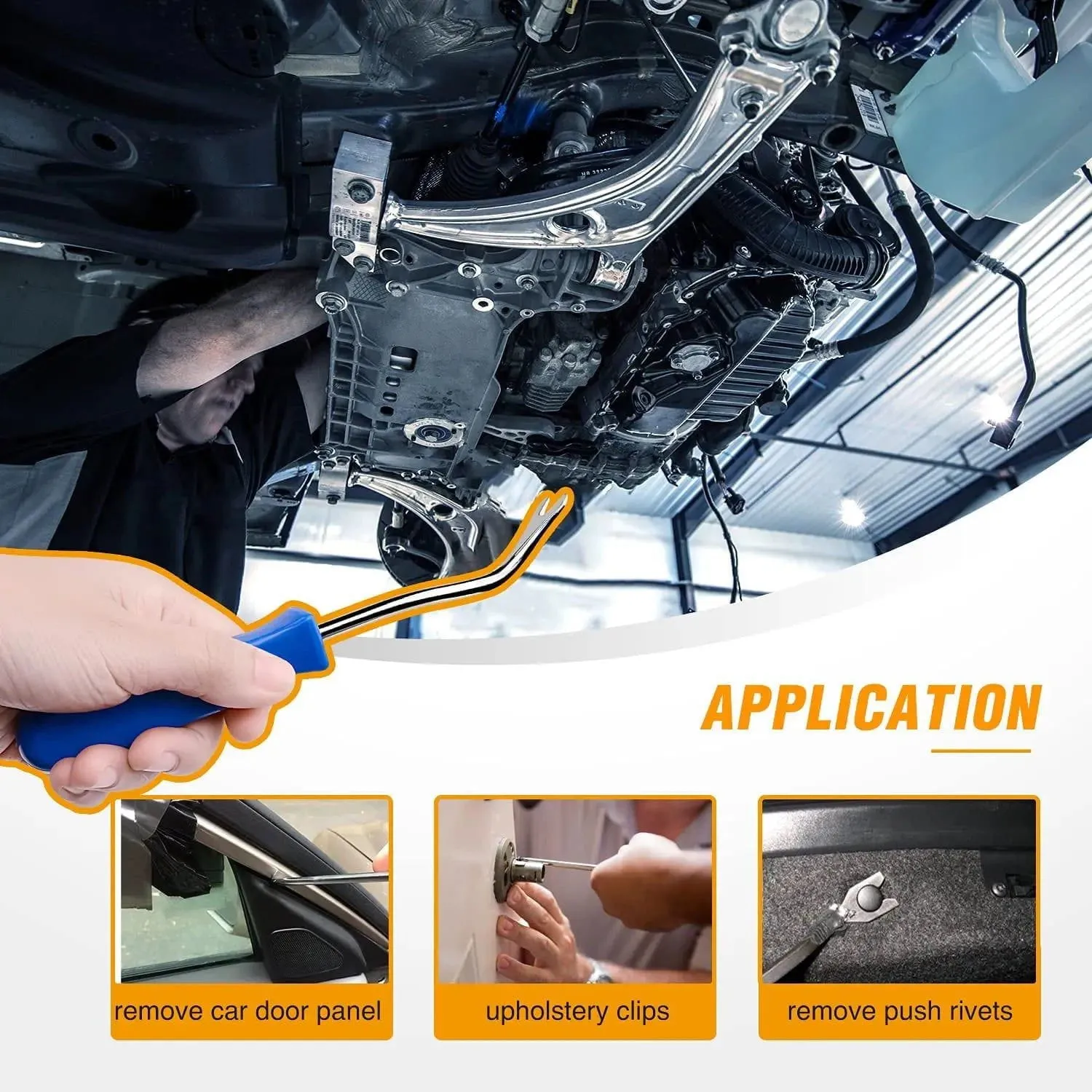 150 Pcs Hole 8mm 10mm Car Push Retainer Clips Kits Door Clip Panel Audio Video Dashboard Dismantle