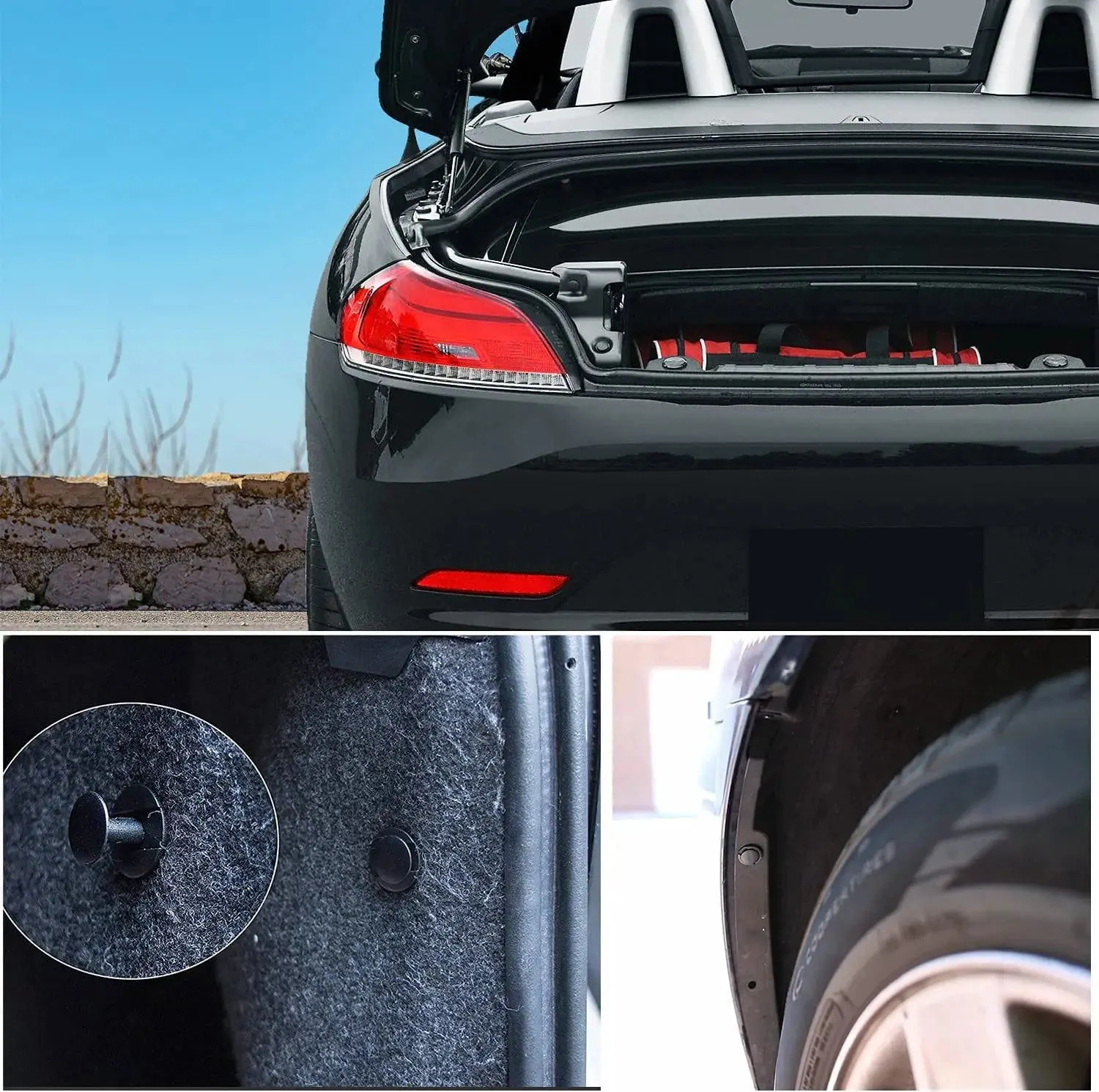 150 Pcs Hole 8mm 10mm Car Push Retainer Clips Kits Door Clip Panel Audio Video Dashboard Dismantle