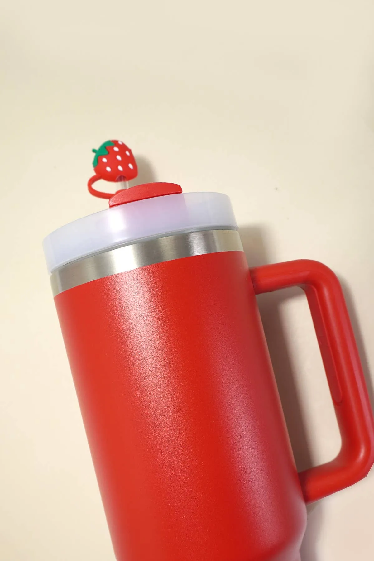 40oz  SILICONE TUMBLER  STYLE STRAW COVER CAP | 40BT1921: BOW PINK