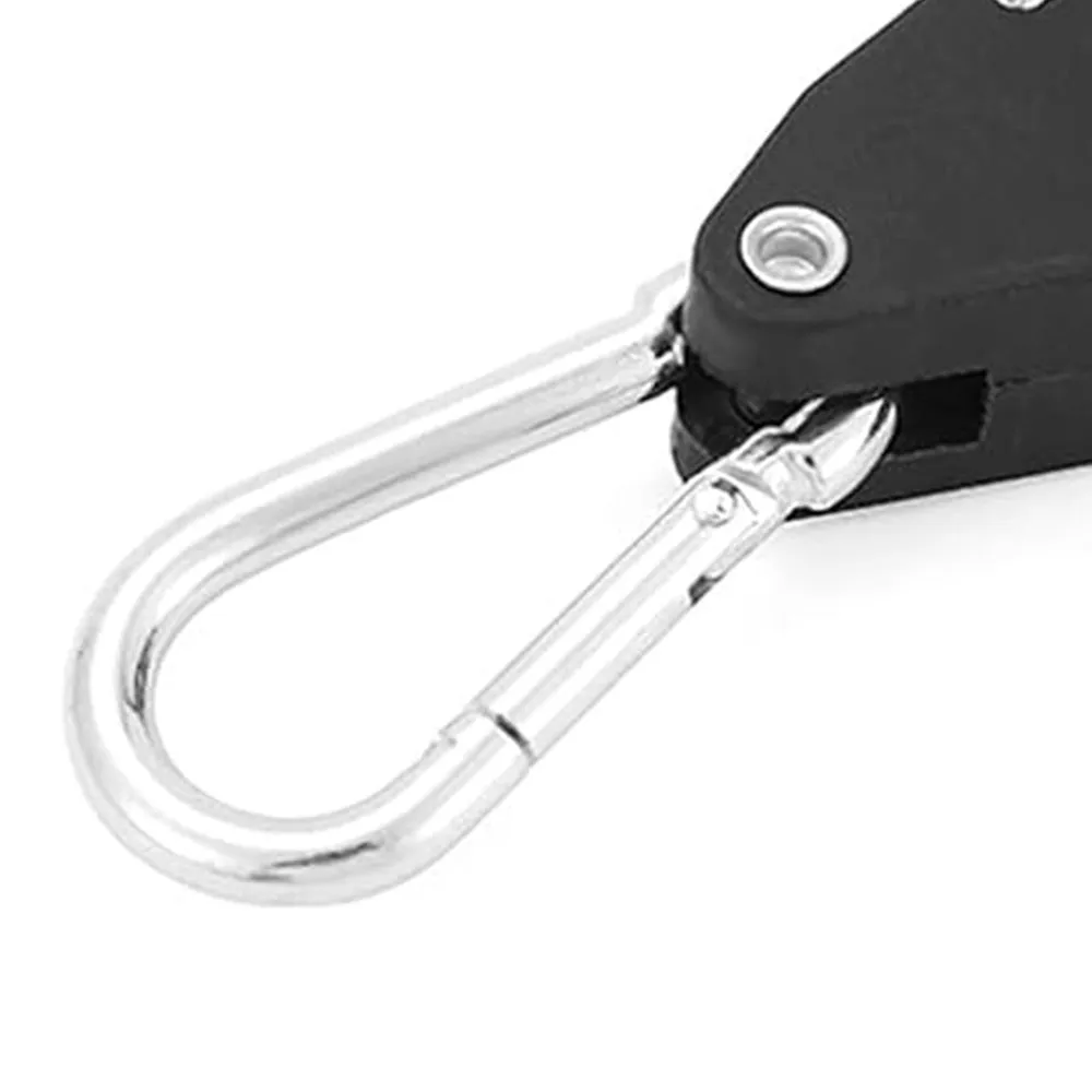 5M Adjustable Fast Release Pulley Camping Rope Camping Tent Guy Line for Canopy Black
