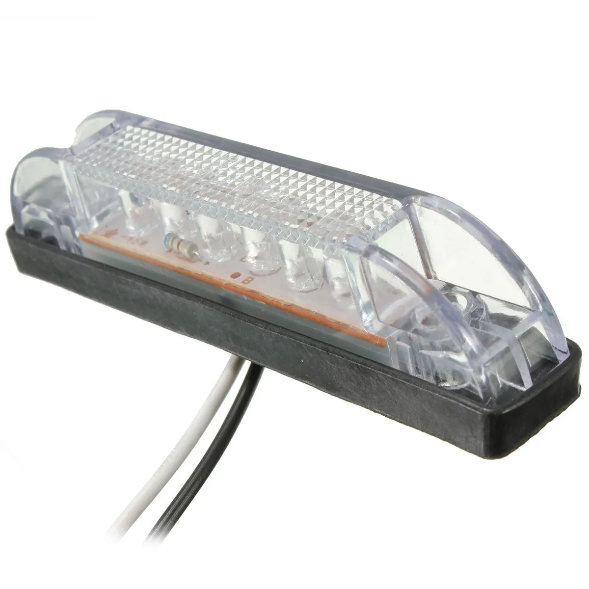 6 LED Clearance Side Marker Light Indicator Lamp Truck Trailer