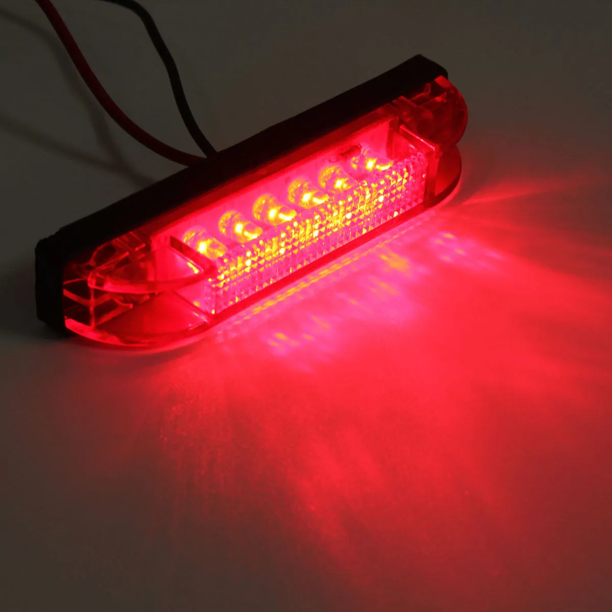 6 LED Clearance Side Marker Light Indicator Lamp Truck Trailer