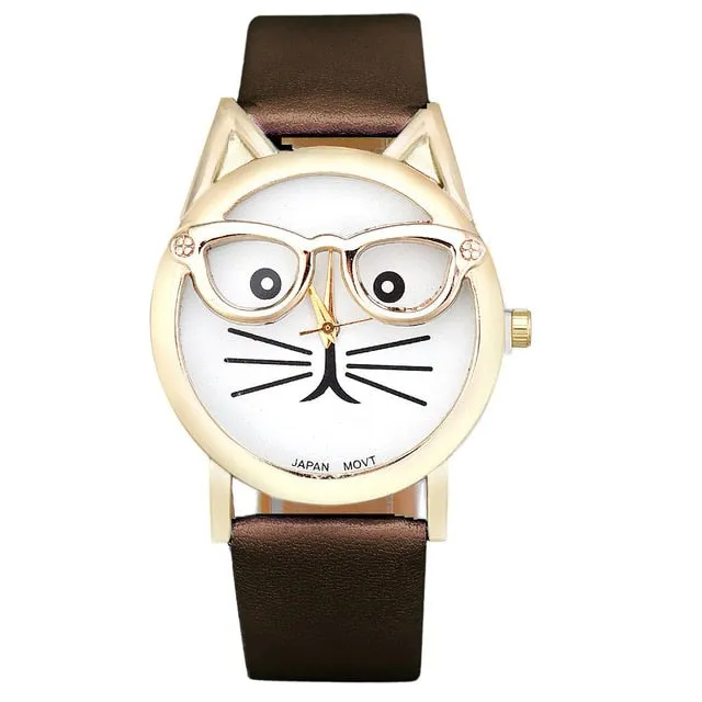 Cat With Glasses WristWatch