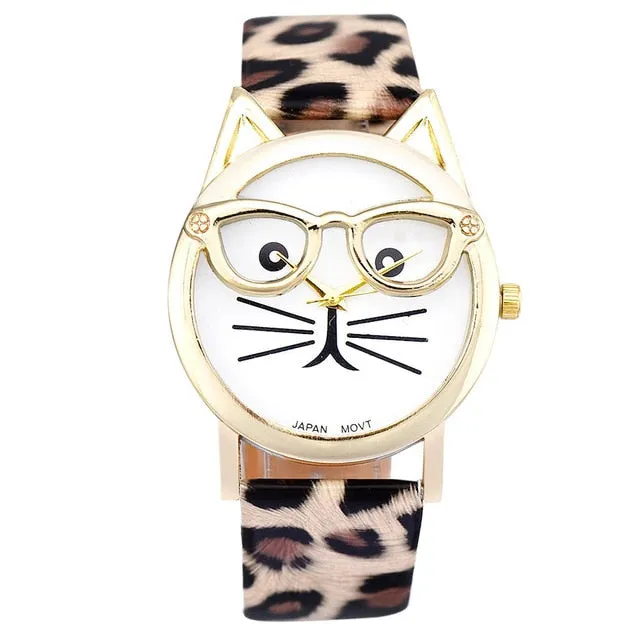 Cat With Glasses WristWatch