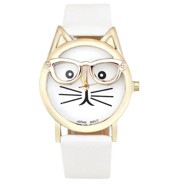 Cat With Glasses WristWatch