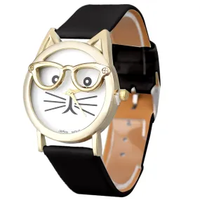 Cat With Glasses WristWatch
