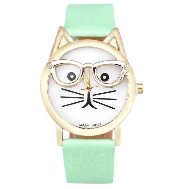 Cat With Glasses WristWatch