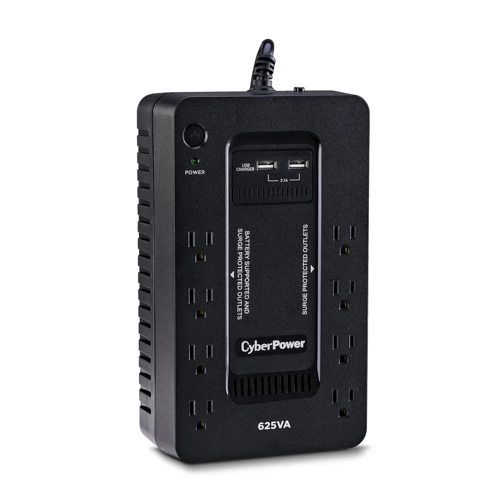 CyberPower ST625U 625VA/360W UPS Standby 8 Outlets 2XUSB Charge
