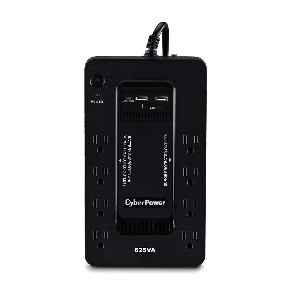 CyberPower ST625U 625VA/360W UPS Standby 8 Outlets 2XUSB Charge