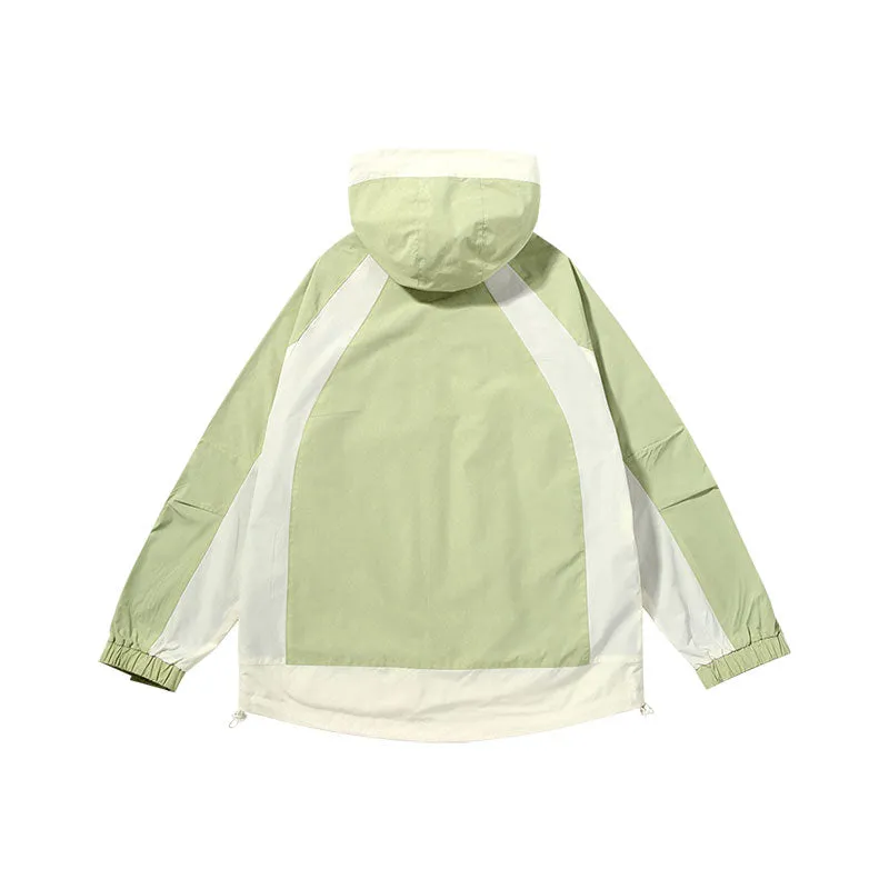【GENANX2024NEW】Outdoor mountain waterproof color splicing multi-pocket light silk small plaid jacket