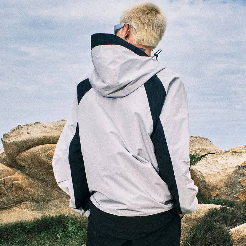 【GENANX2024NEW】Outdoor mountain waterproof color splicing multi-pocket light silk small plaid jacket