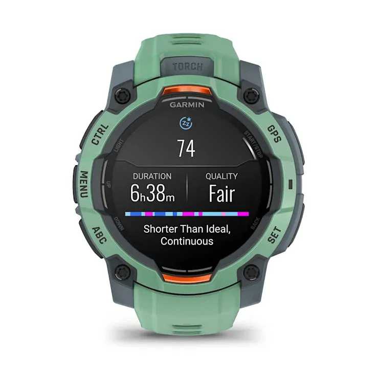 Instinct 3 – 45 mm GPS Smartwatch, AMOLED, Neotropic with Neotropic Band (Limited Edition) - 010-02936-01