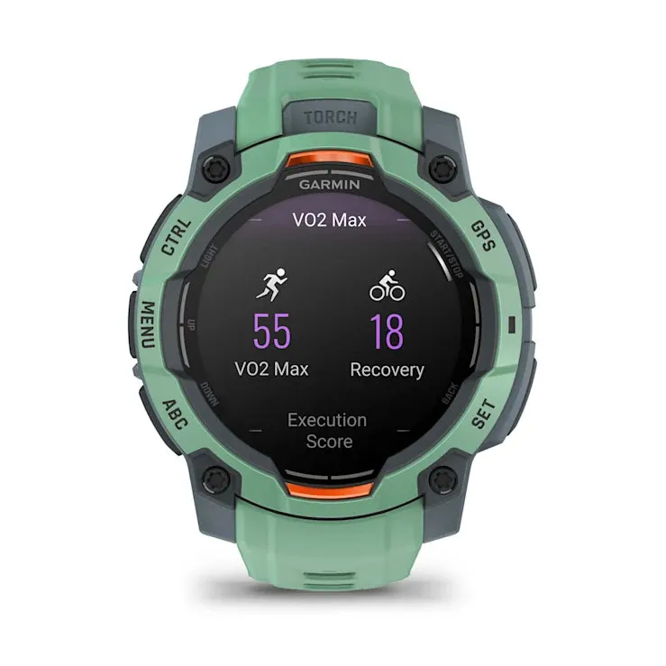 Instinct 3 – 45 mm GPS Smartwatch, AMOLED, Neotropic with Neotropic Band (Limited Edition) - 010-02936-01