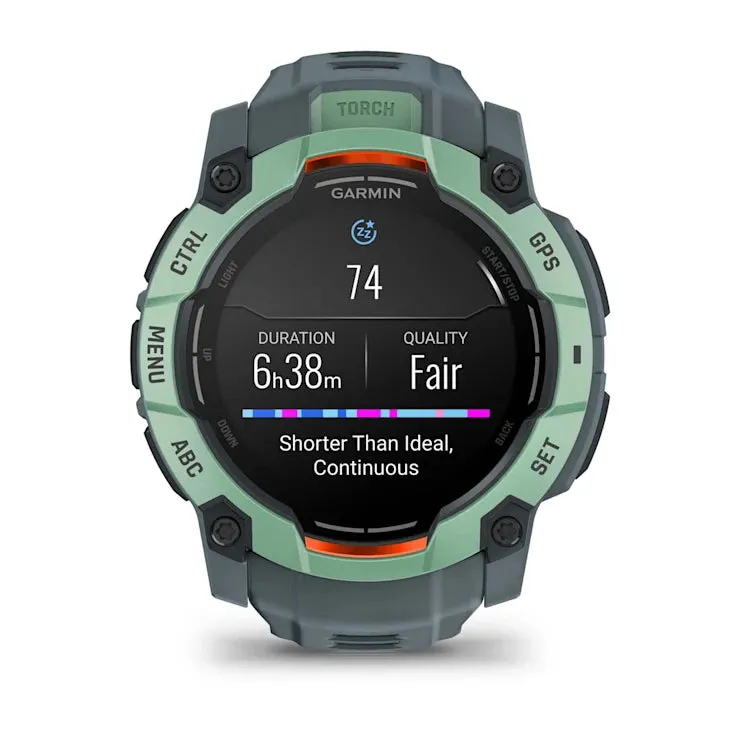 Instinct 3 – 50 mm GPS Smartwatch, AMOLED, Neotropic with Twilight Band (Limited Edition) - 010-03020-01