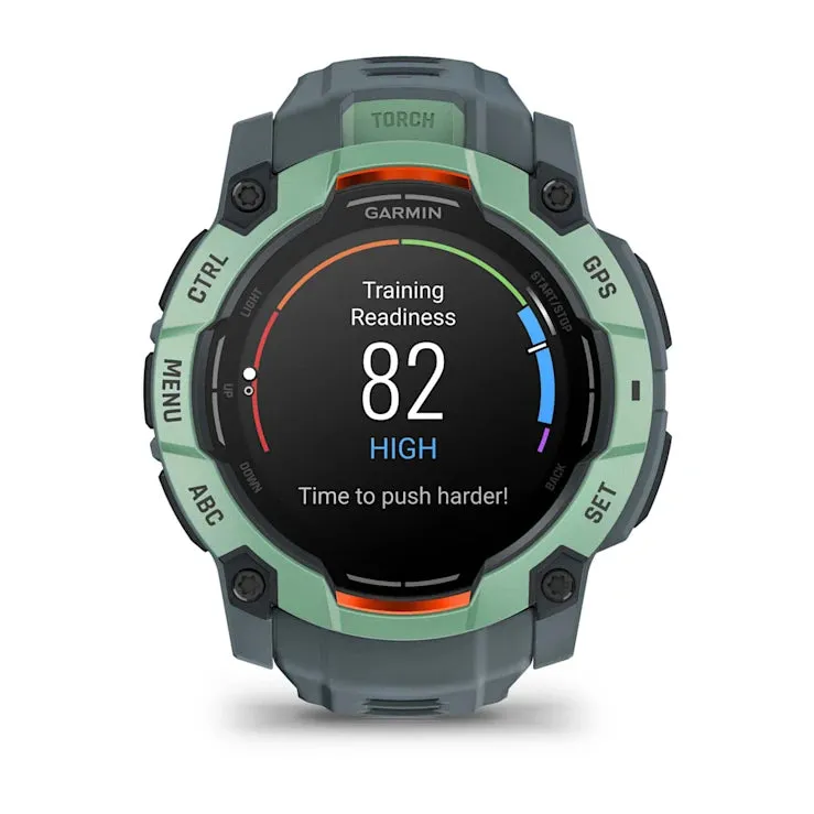 Instinct 3 – 50 mm GPS Smartwatch, AMOLED, Neotropic with Twilight Band (Limited Edition) - 010-03020-01