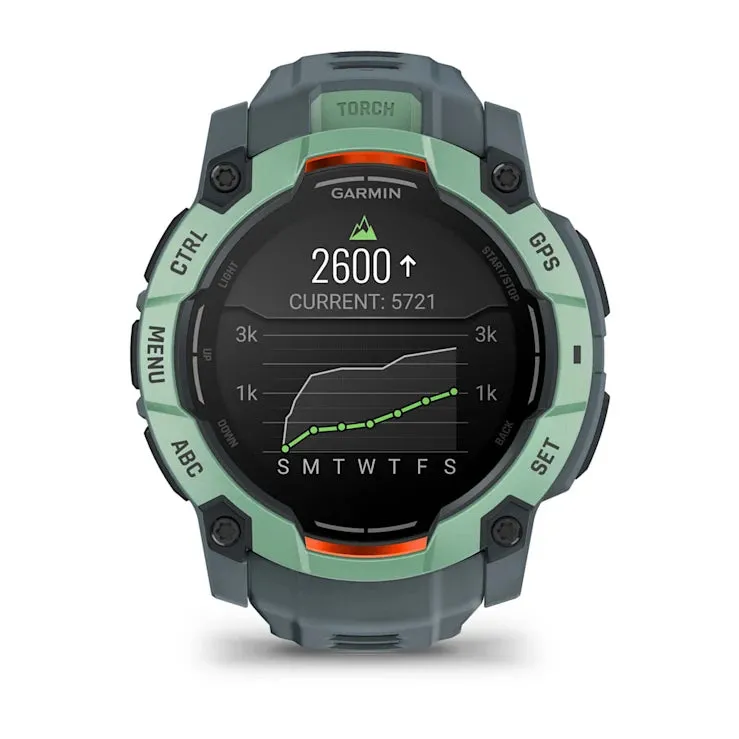 Instinct 3 – 50 mm GPS Smartwatch, AMOLED, Neotropic with Twilight Band (Limited Edition) - 010-03020-01