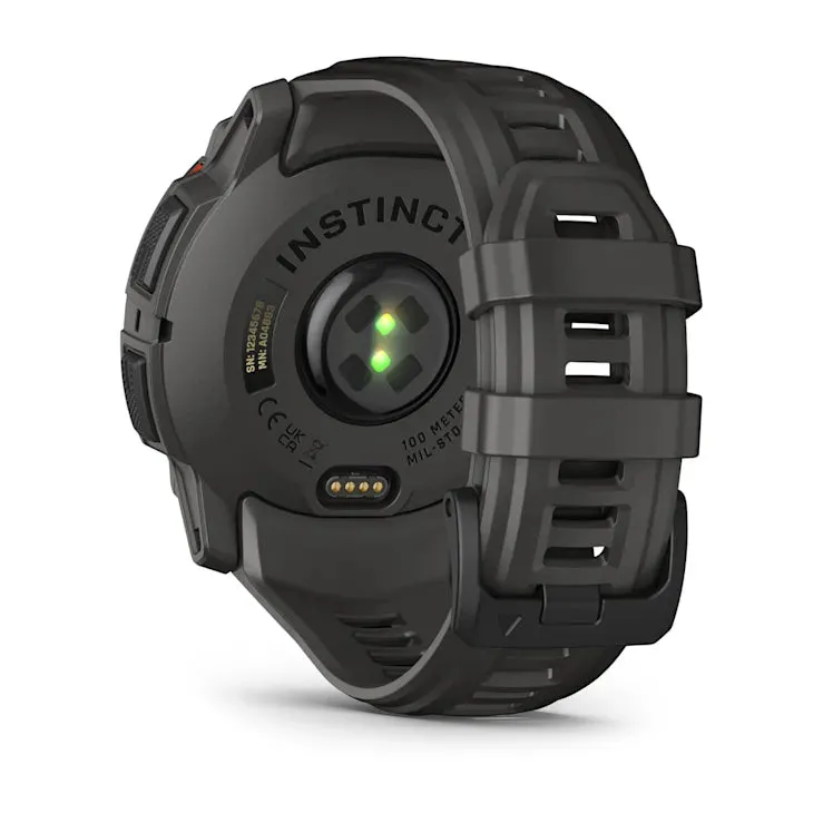 Instinct 3 – 50 mm GPS Smartwatch, Solar, Black with Charcoal Band - 010-02935-00
