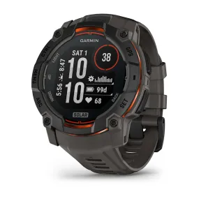 Instinct 3 – 50 mm GPS Smartwatch, Solar, Black with Charcoal Band - 010-02935-00