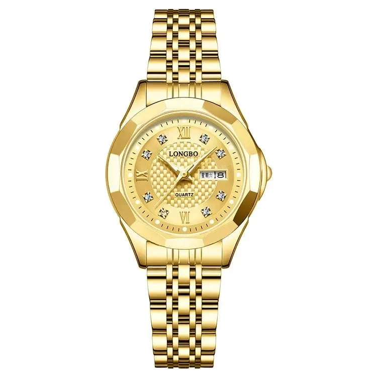 Men Elegant Rose Gold Business Watch