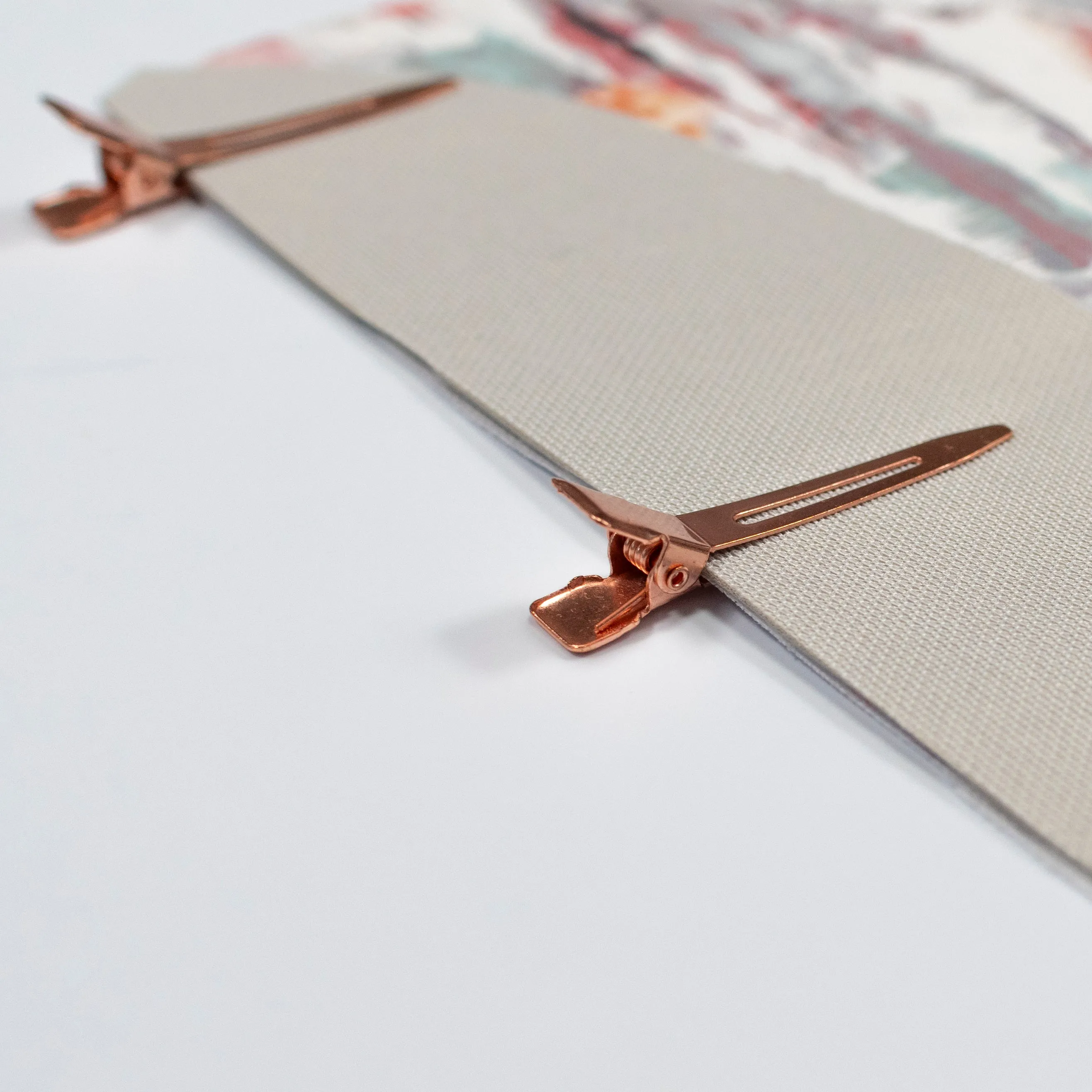 Rose Gold Vinyl Clips