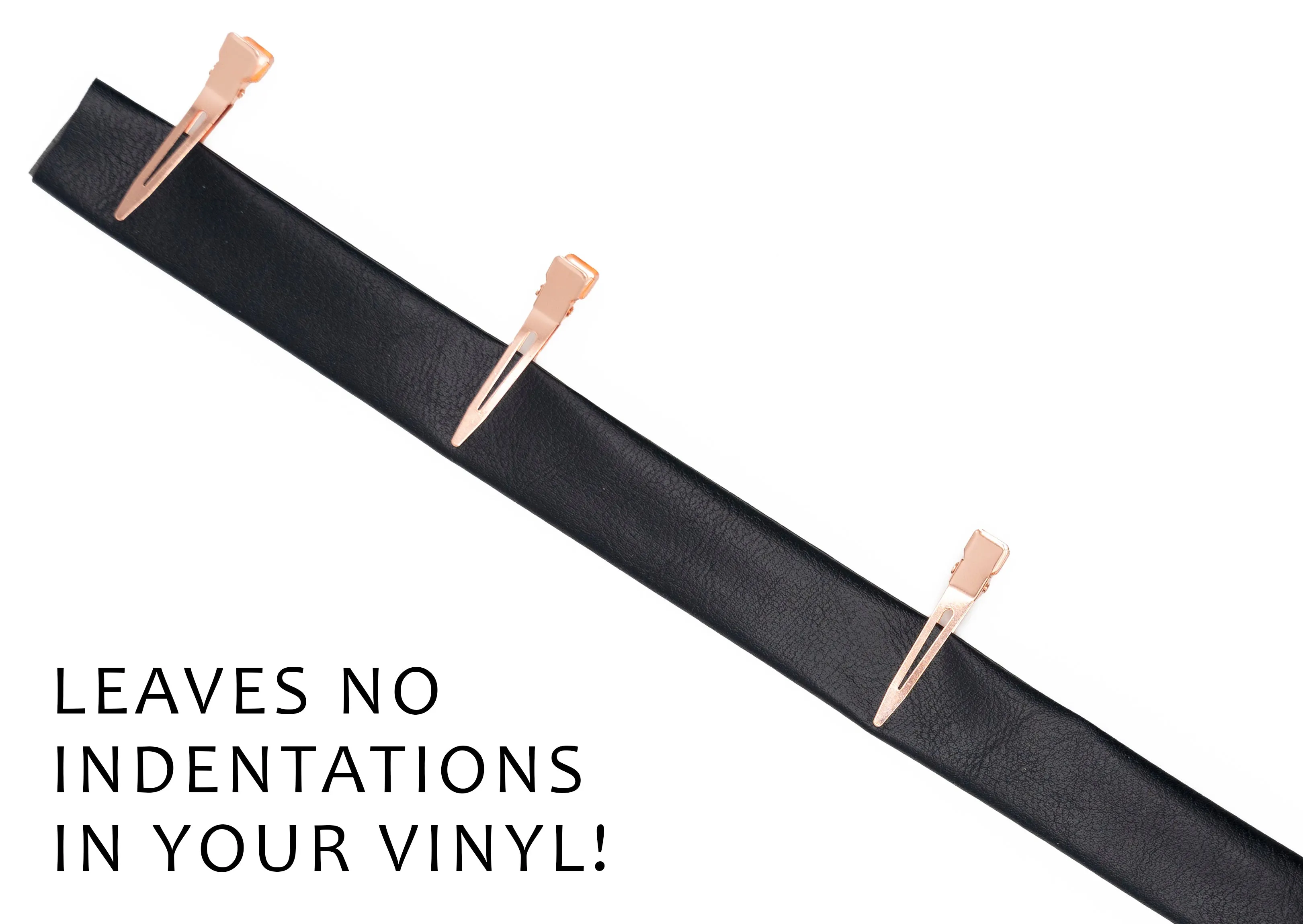 Rose Gold Vinyl Clips
