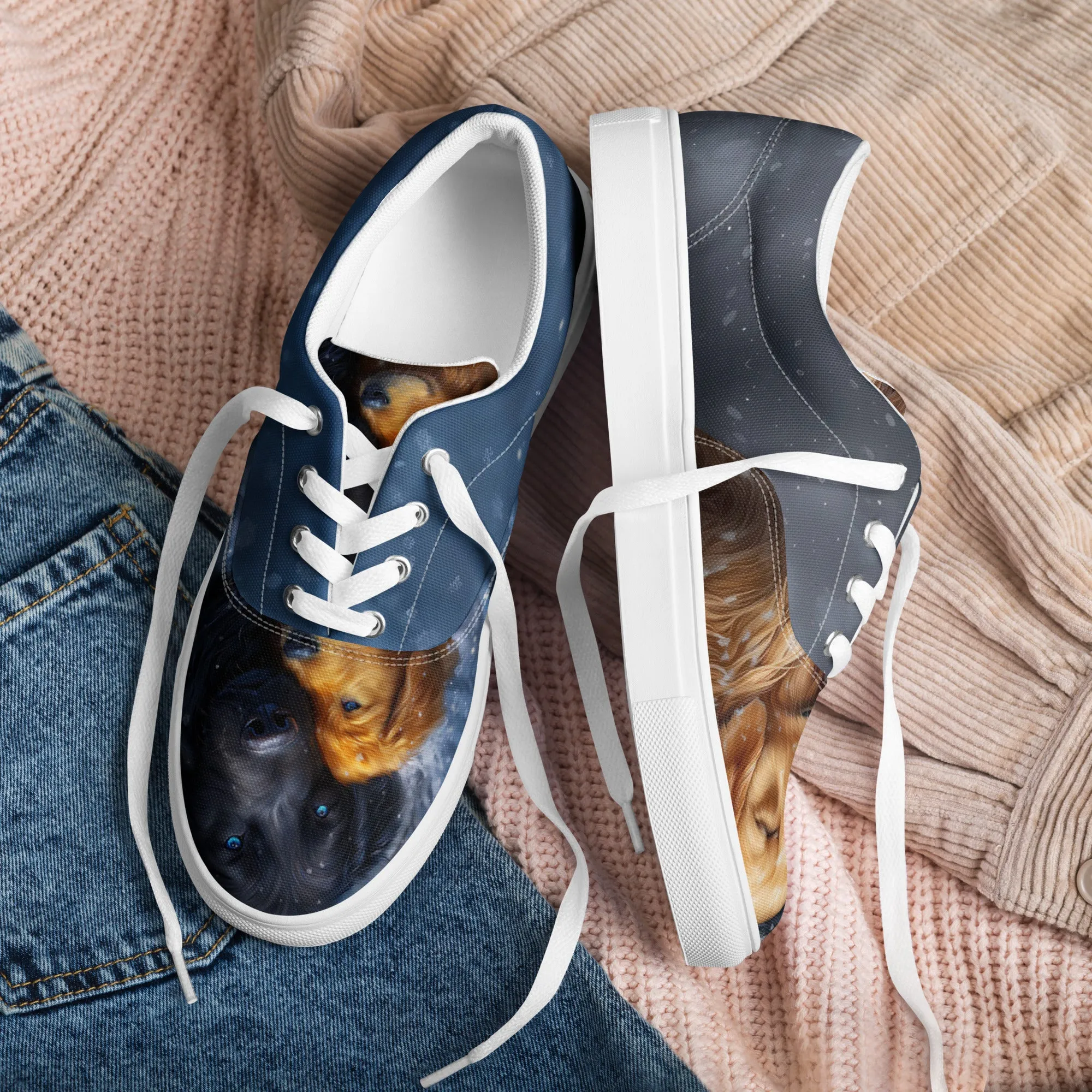 Winter Guardians Women’s lace-up canvas shoes