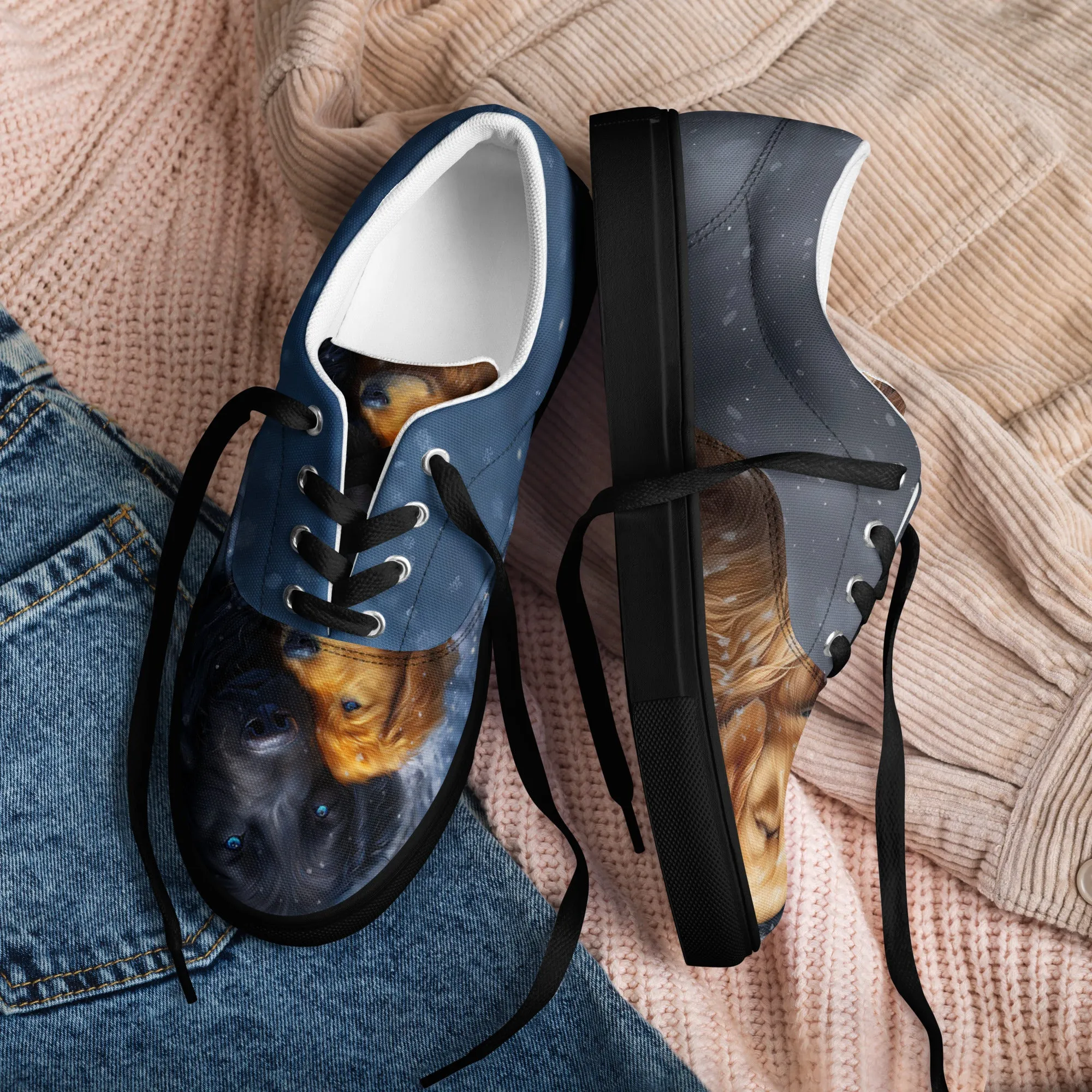 Winter Guardians Women’s lace-up canvas shoes