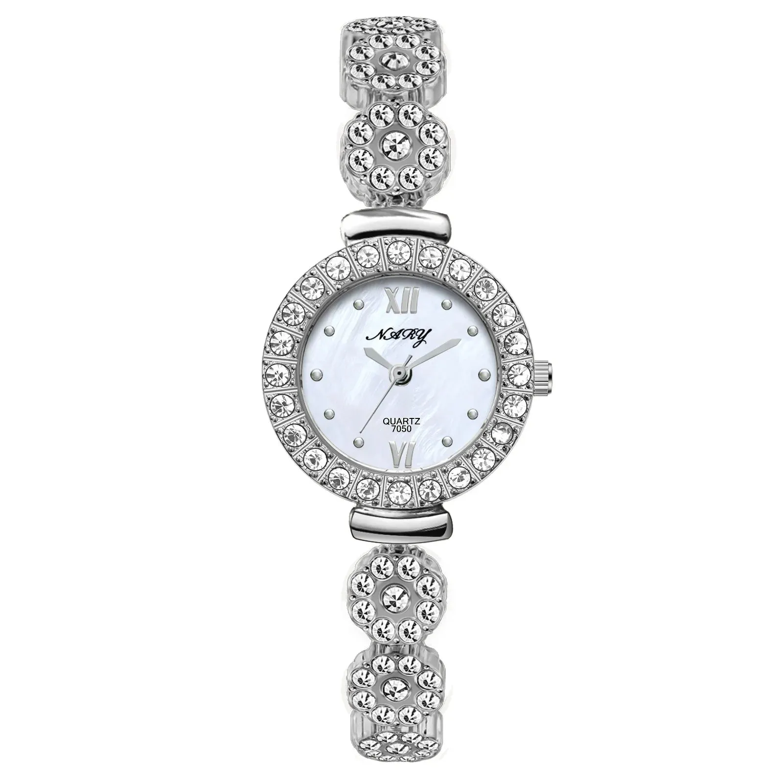 Women Stainless Steel Wristband Business Watch