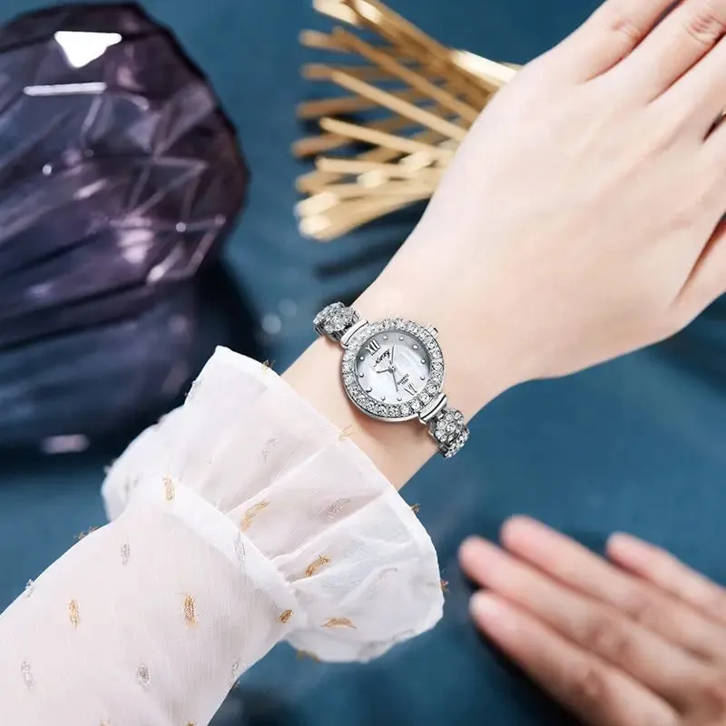 Women Stainless Steel Wristband Business Watch